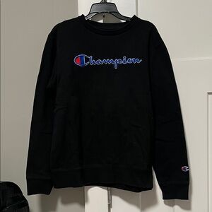 Champion Black Crewneck Sweater